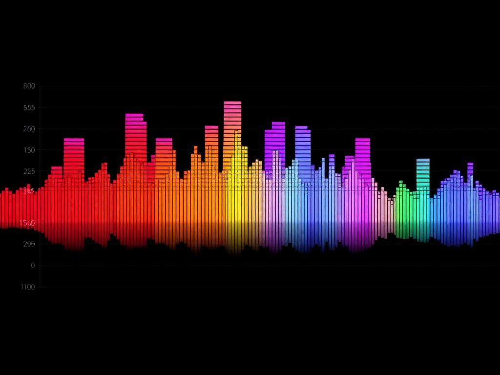 Colorful mel spectrogram of an audio signal